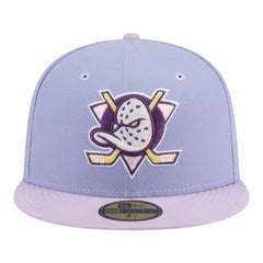 NHL Light Purple/Purple Anaheim Ducks New Era Lavender Bloom 59FIFTY Fitted Hat