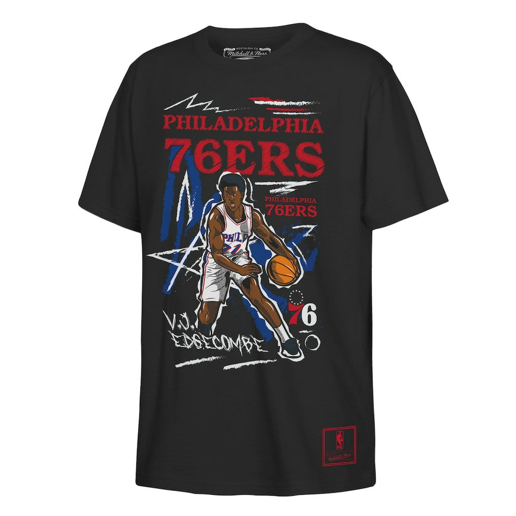 NBA VJ Edgecombe Philadelphia 76ers Outerstuff Youth Chalked Up Player Name & Number T-Shirt