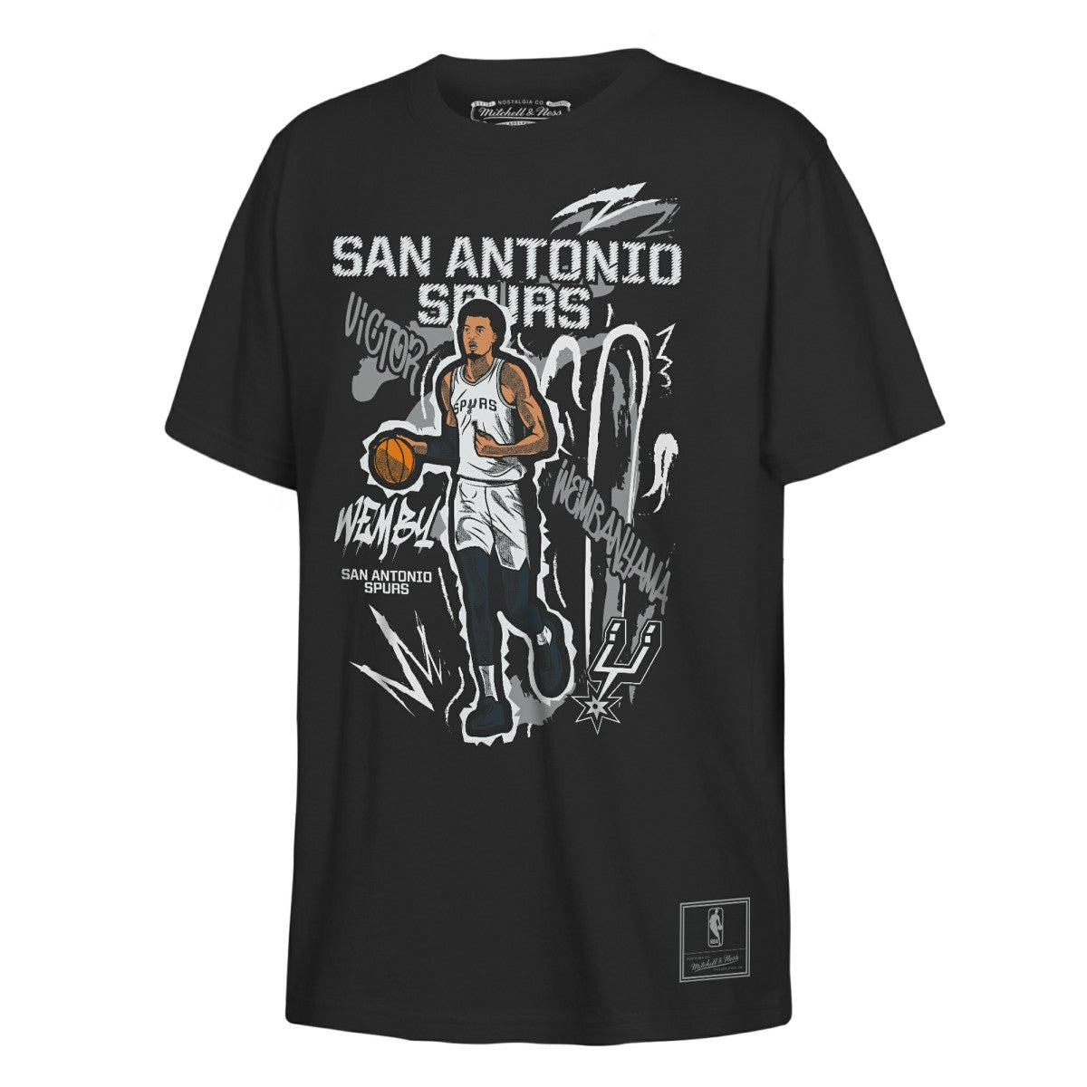 NBA Victor Wembanyama San Antonio Spurs Outerstuff Youth Chalked Up Player Name & Number T-Shirt