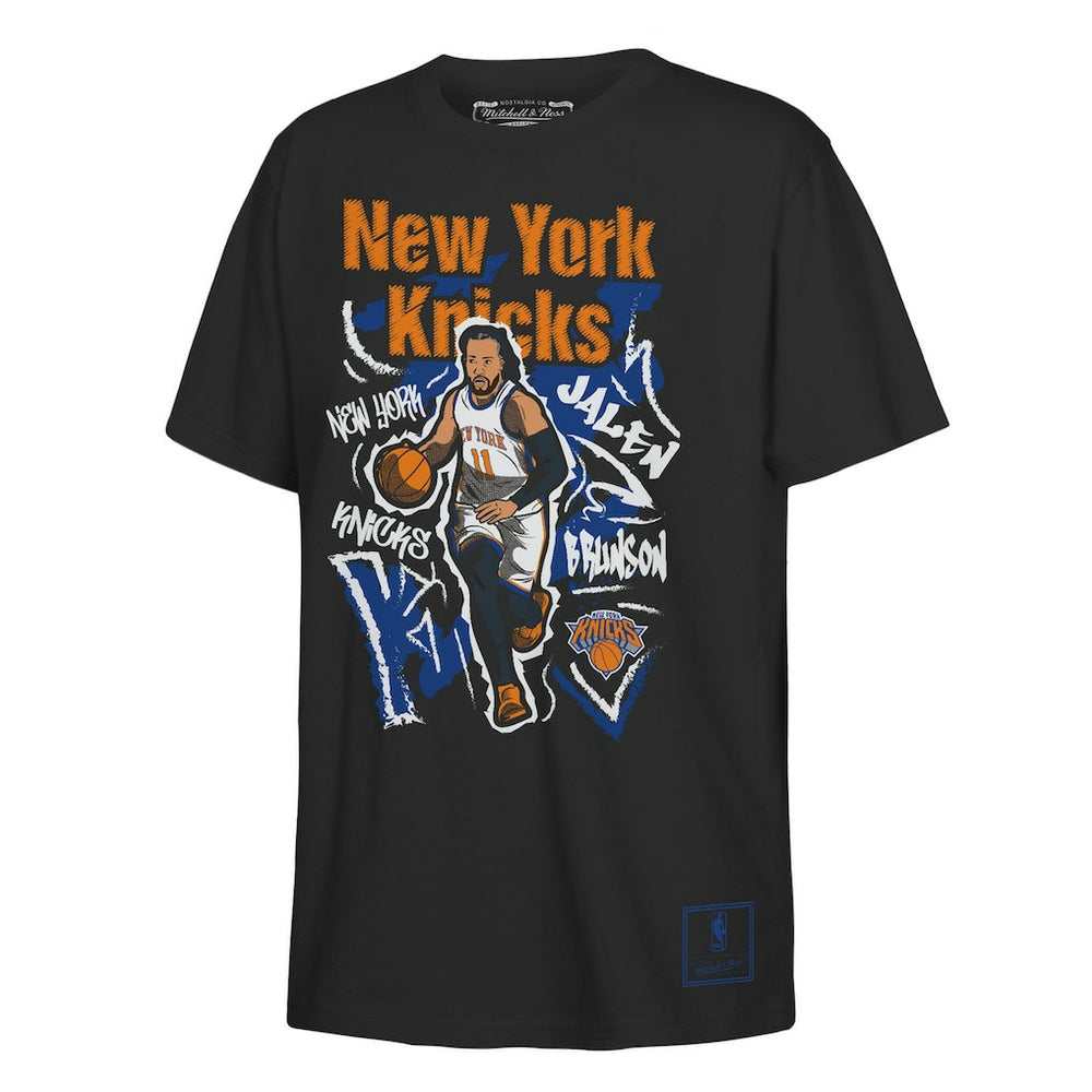 NBA Jalen Brunson New York Knicks Outerstuff Youth Chalked Up Player Name & Number T-Shirt