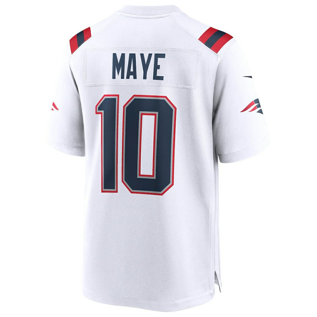 Drake Maye  Super Bowl LX Patch Game Jersey - New England Patriots