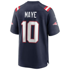 Drake Maye  Super Bowl LX Patch Game Jersey - New England Patriots