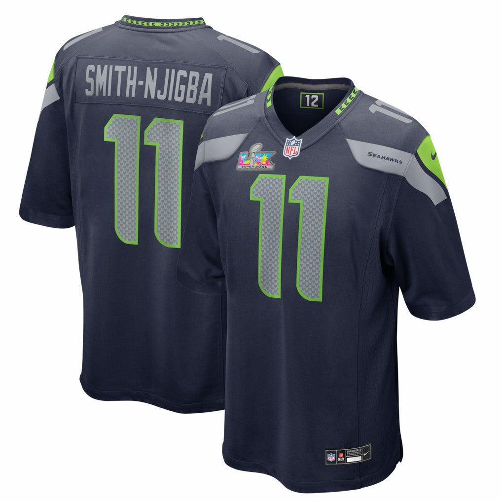 Jaxon Smith-Njigba  Super Bowl LX Patch Game Jersey - Seattle Seahawks