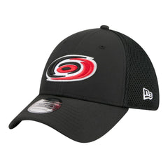 NHL Black Carolina Hurricanes New Era Logo 39THIRTY Flex Hat