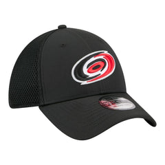 NHL Black Carolina Hurricanes New Era Logo 39THIRTY Flex Hat