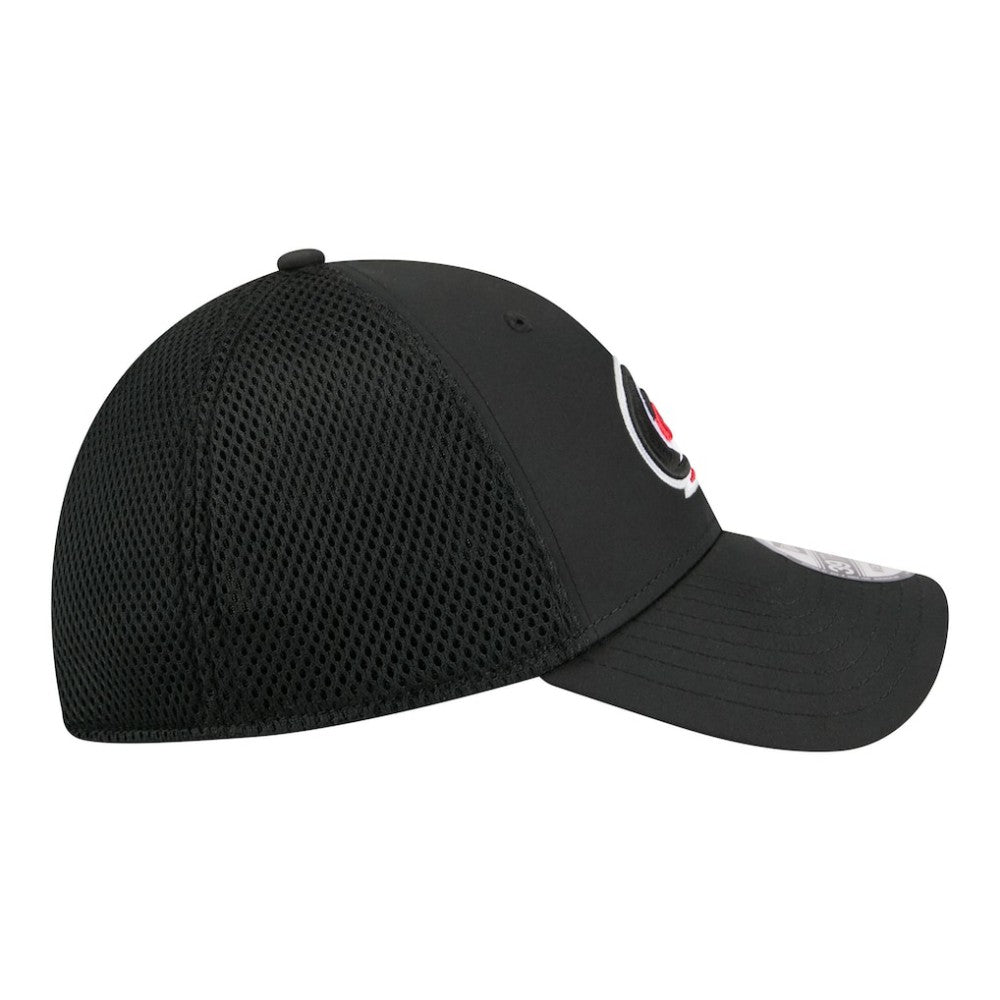 NHL Black Carolina Hurricanes New Era Logo 39THIRTY Flex Hat