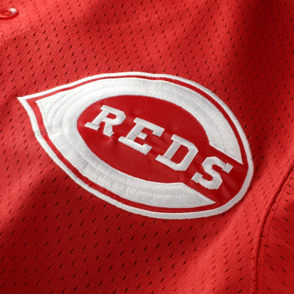 MLB Deion Sanders Cincinnati Reds Mitchell & Ness Big & Tall Cooperstown Mesh Batting Practice Jersey