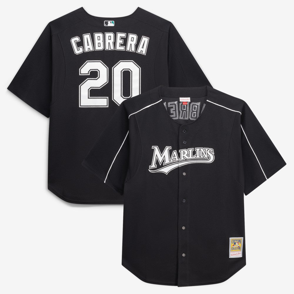 MLB Miguel Cabrera Miami Marlins Mitchell & Ness Big & Tall Cooperstown Mesh Batting Practice Jersey
