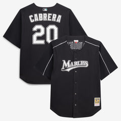 MLB Miguel Cabrera Miami Marlins Mitchell & Ness Big & Tall Cooperstown Mesh Batting Practice Jersey