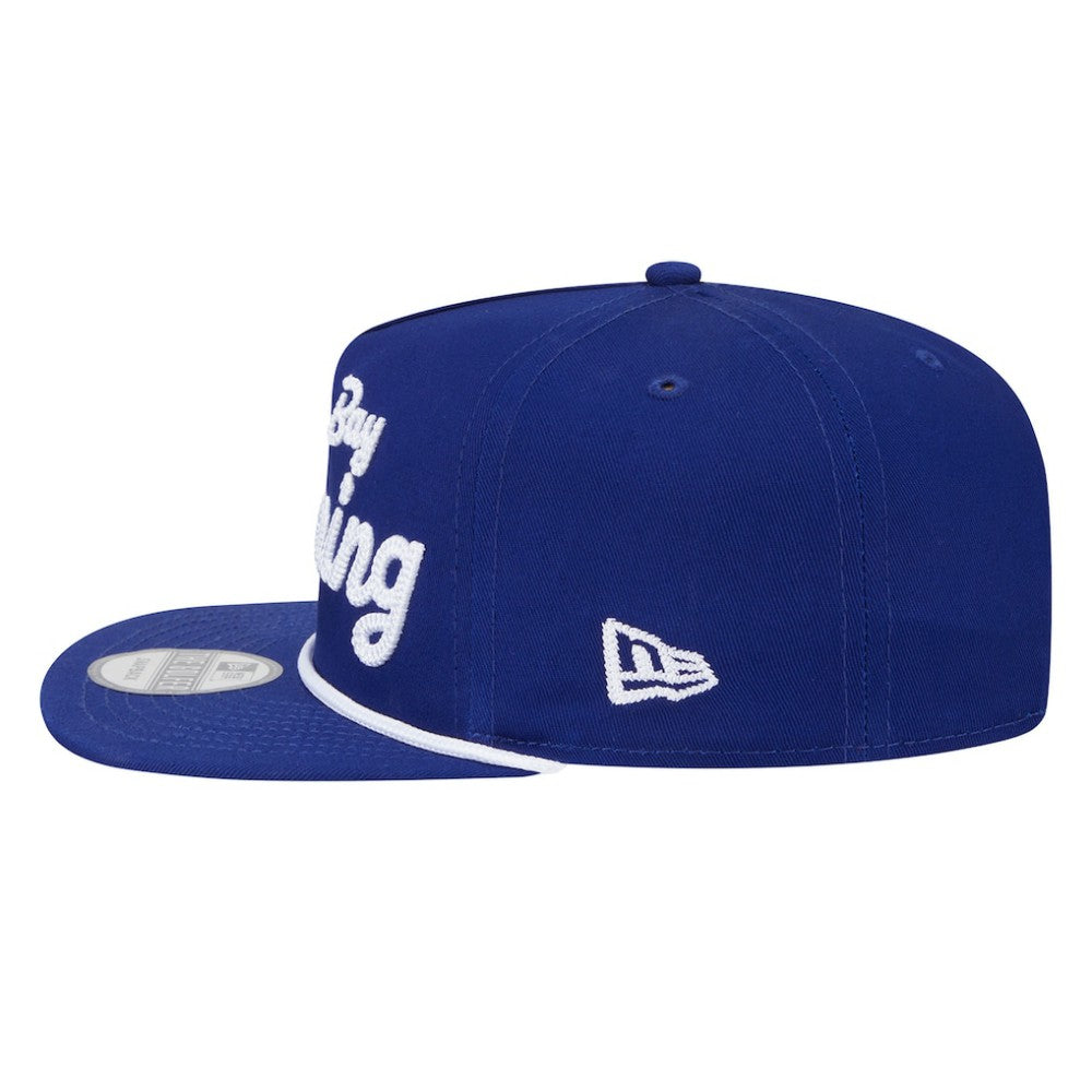 NHL Blue Tampa Bay Lightning New Era Team Text Golfer Adjustable Hat