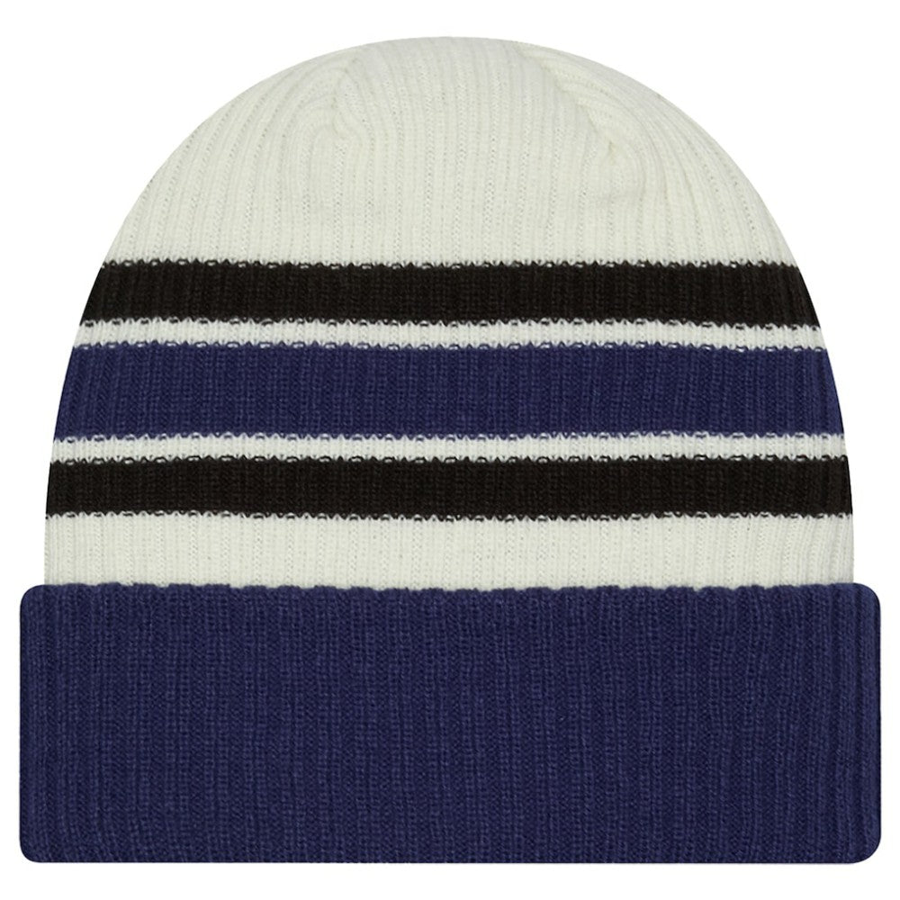 NHL Cream/Blue Tampa Bay Lightning New Era Vintage Cuffed Knit Hat
