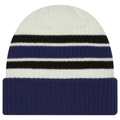 NHL Cream/Blue Tampa Bay Lightning New Era Vintage Cuffed Knit Hat