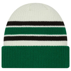 NHL Cream/Kelly Green Dallas Stars New Era Vintage Cuffed Knit Hat