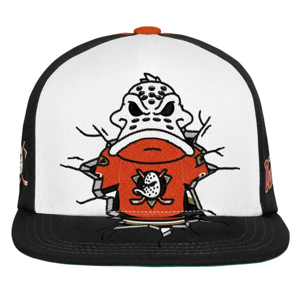 NHL Orange Anaheim Ducks Mitchell & Ness Youth Mascot Snapback Hat