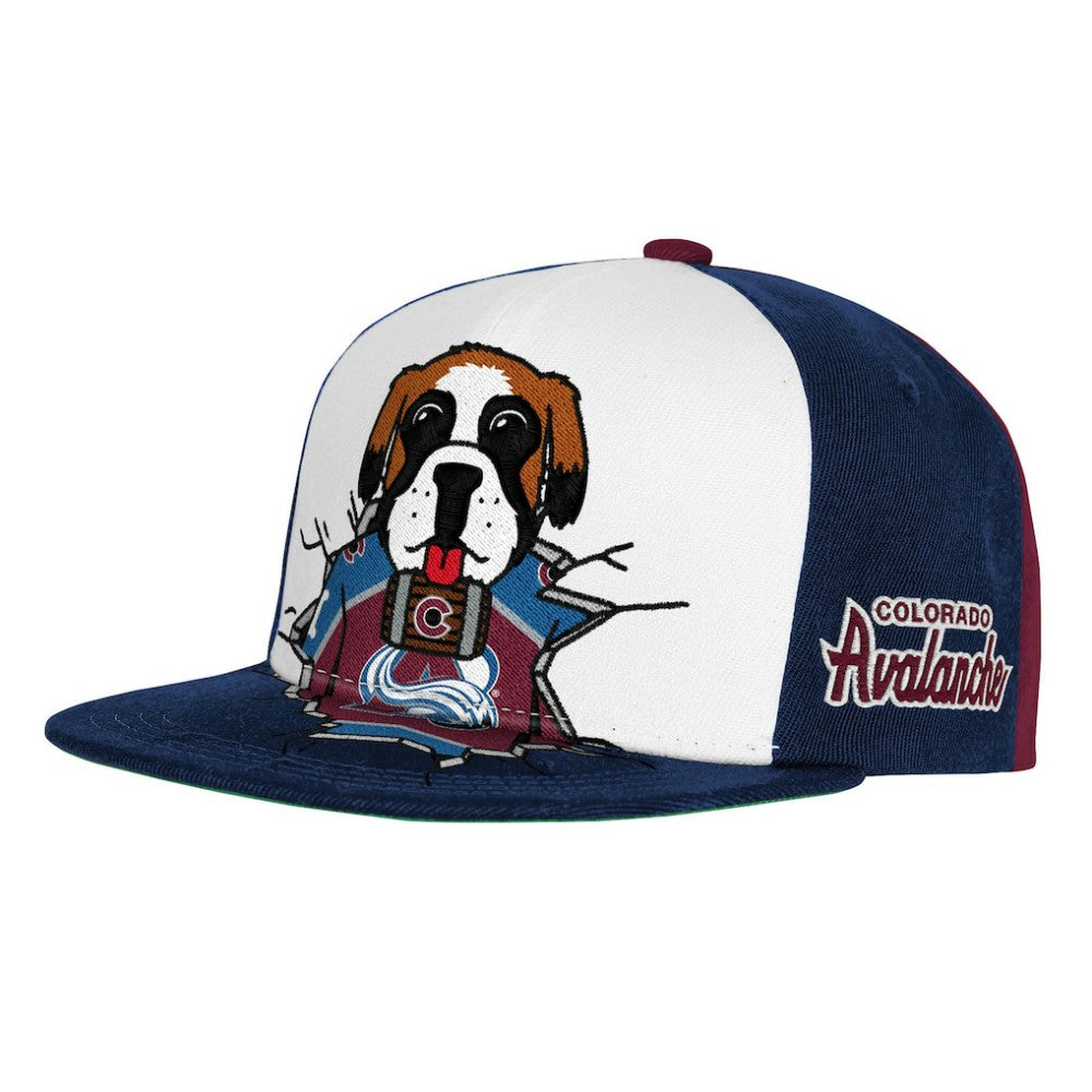 NHL Maroon Colorado Avalanche Mitchell & Ness Youth Mascot Snapback Hat