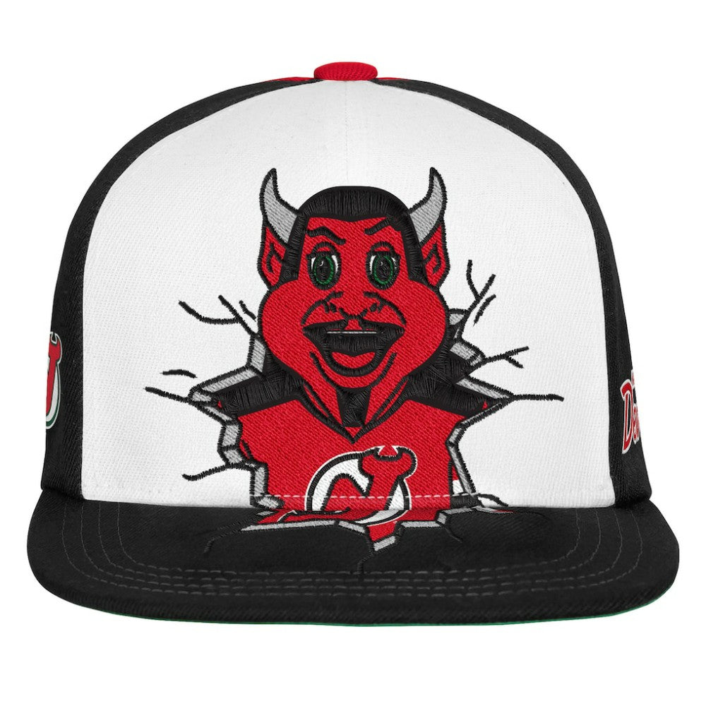 NHL Red New Jersey Devils Mitchell & Ness Youth Mascot Snapback Hat