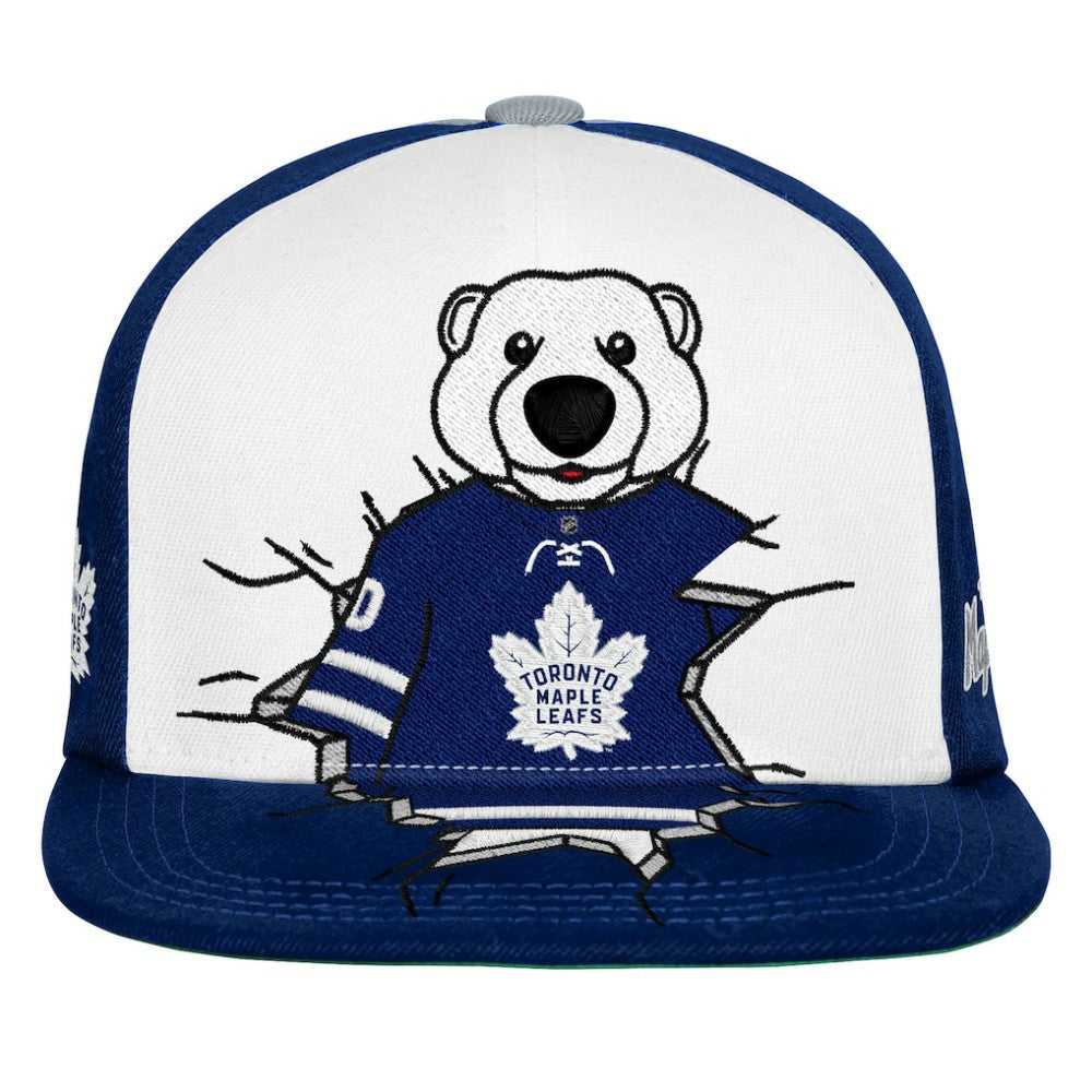 NHL Navy Toronto Maple Leafs Mitchell & Ness Youth Mascot Snapback Hat