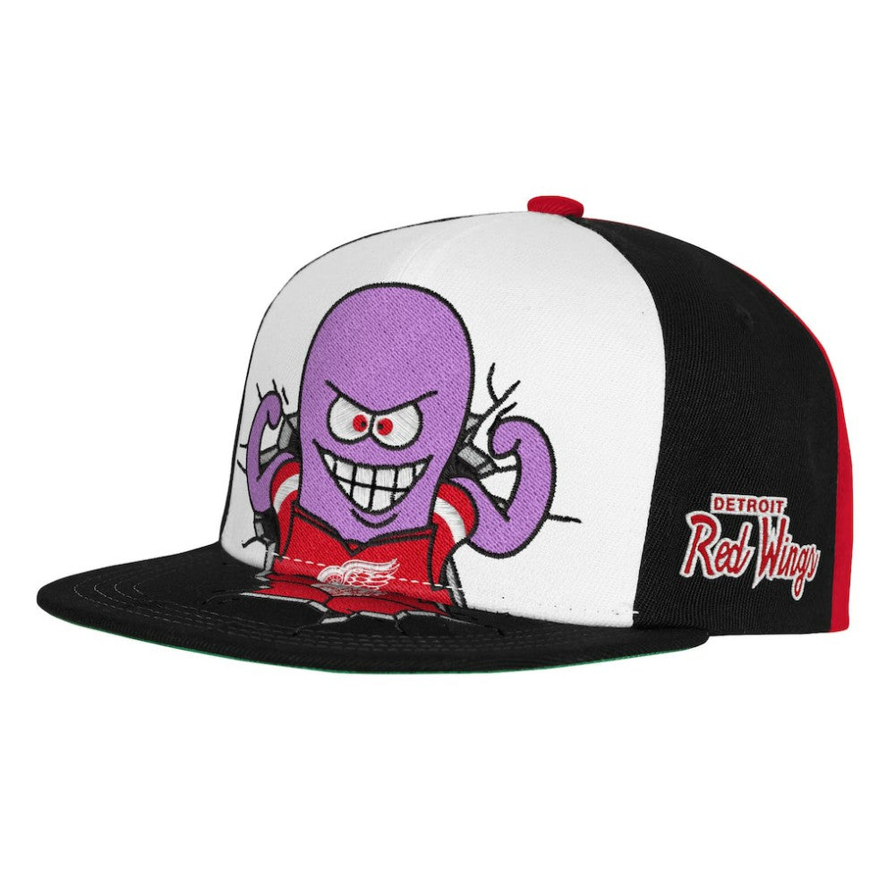 NHL Red Detroit Red Wings Mitchell & Ness Youth Mascot Snapback Hat