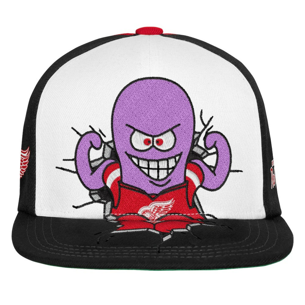 NHL Red Detroit Red Wings Mitchell & Ness Youth Mascot Snapback Hat