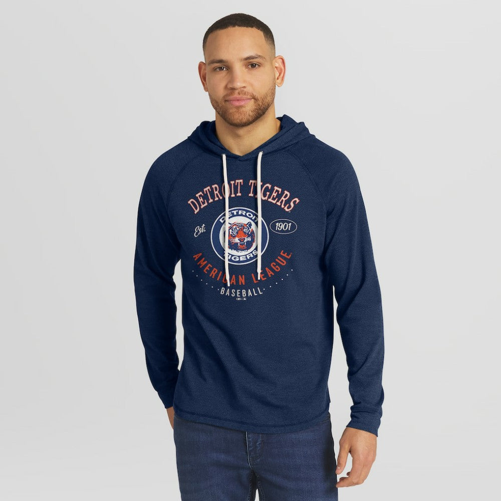 MLB Detroit Tigers Darius Rucker Collection by Fanatics Raglan Hooded Long Sleeve T-Shirt