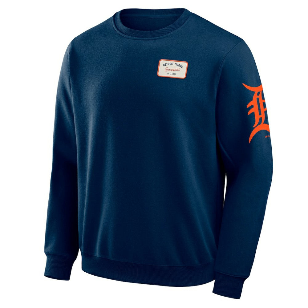 MLB Detroit Tigers Darius Rucker Collection by Fanatics Washed Crew Neck Pullover Sweatshirt