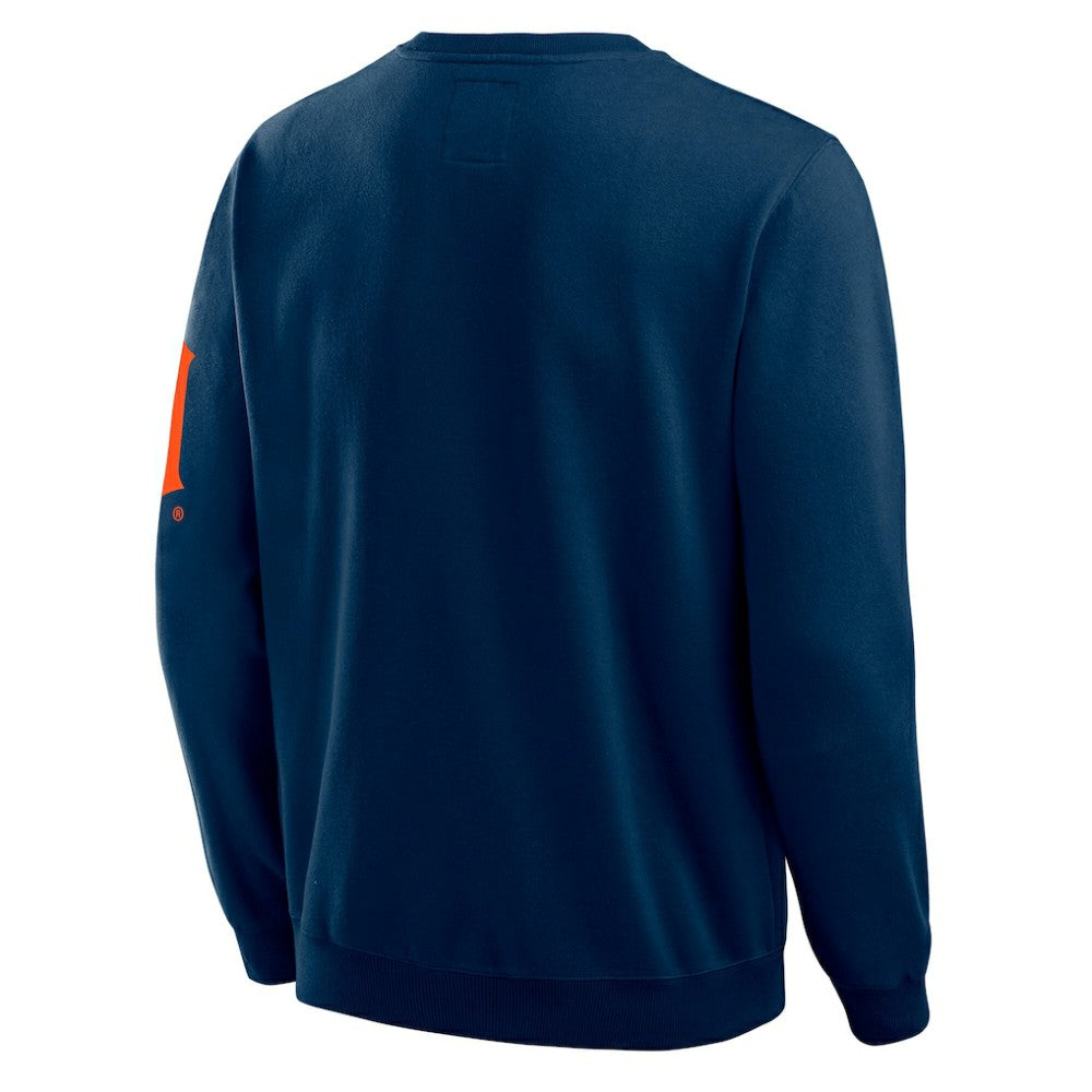 MLB Detroit Tigers Darius Rucker Collection by Fanatics Washed Crew Neck Pullover Sweatshirt
