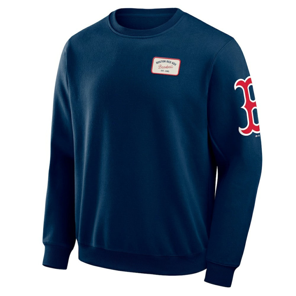 MLB Boston Red Sox Darius Rucker Collection by Fanatics Washed Crew Neck Pullover Sweatshirt