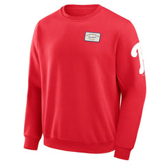 MLB Philadelphia Phillies Darius Rucker Collection by Fanatics Washed Crew Neck Pullover Sweatshirt