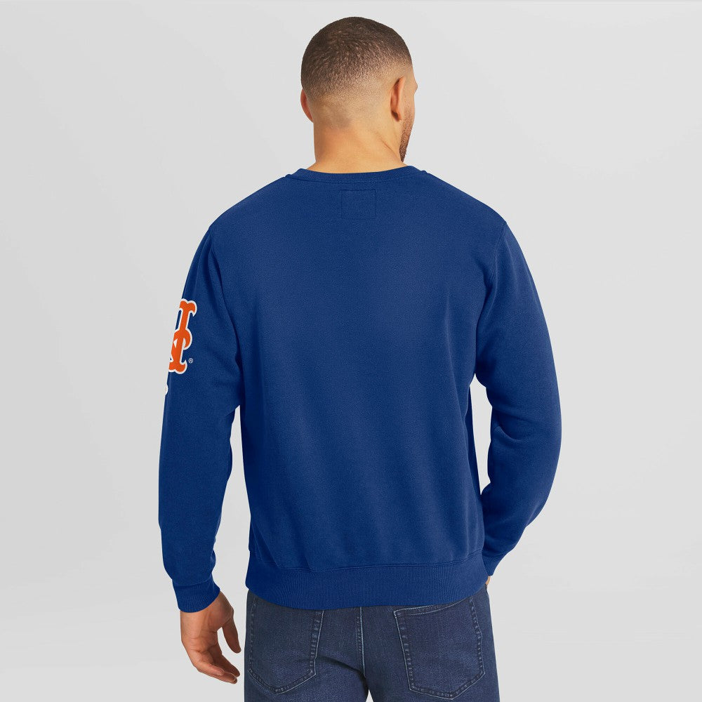MLB New York Mets Darius Rucker Collection by Fanatics Washed Crew Neck Pullover Sweatshirt