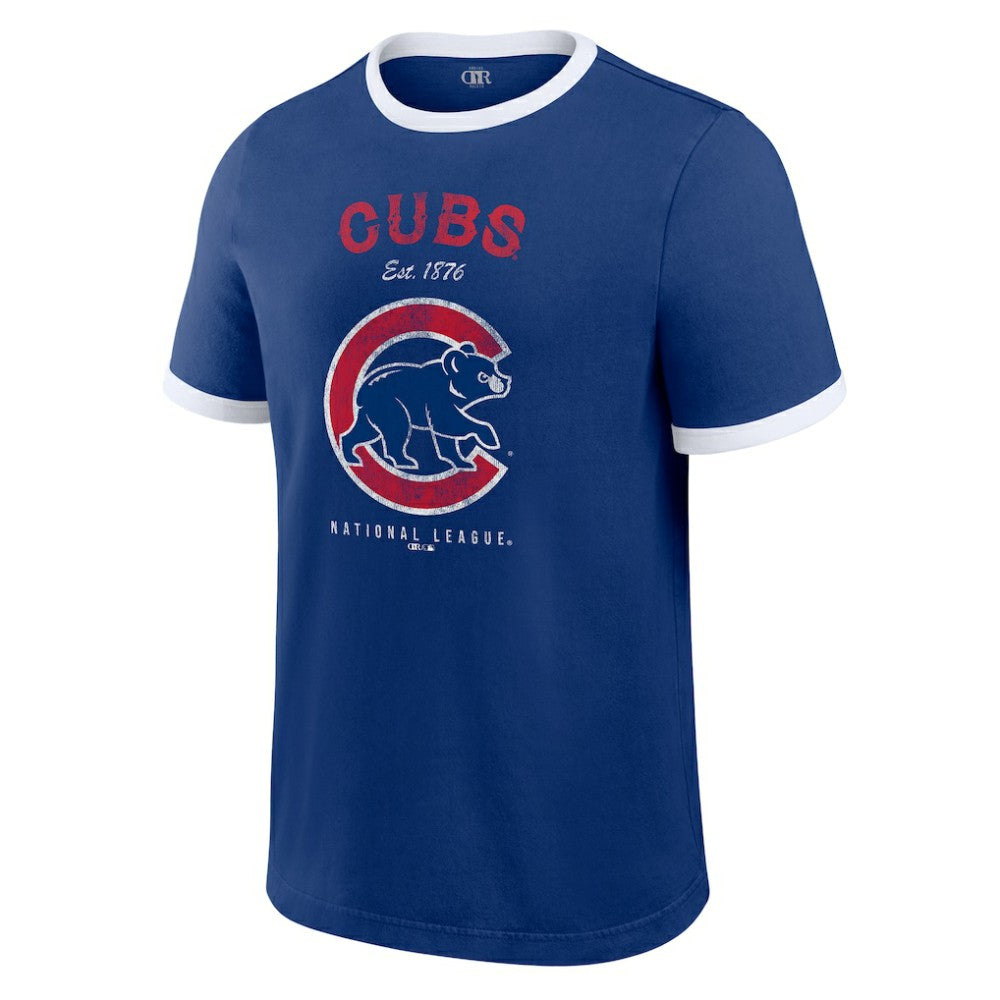MLB Chicago Cubs Darius Rucker Collection by Fanatics Washed Ringer T-Shirt
