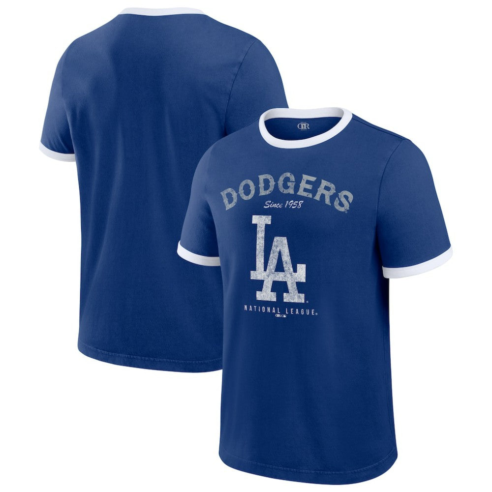 MLB Los Angeles Dodgers Darius Rucker Collection by Fanatics Washed Ringer T-Shirt