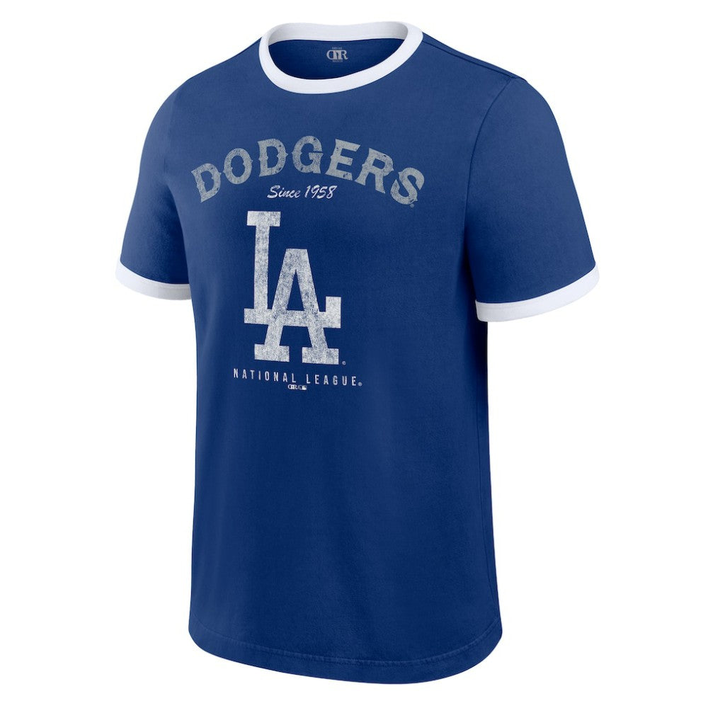 MLB Los Angeles Dodgers Darius Rucker Collection by Fanatics Washed Ringer T-Shirt