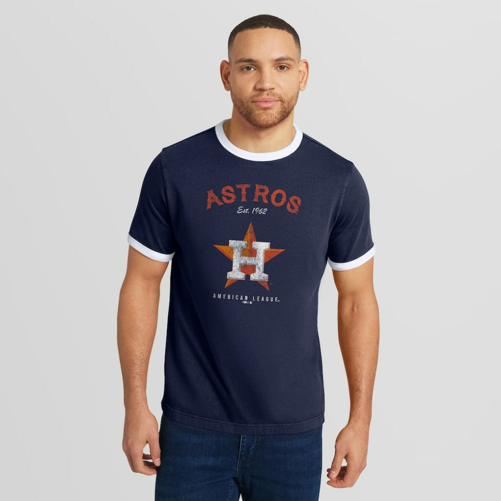 MLB Houston Astros Darius Rucker Collection by Fanatics Washed Ringer T-Shirt
