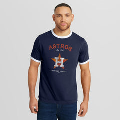 MLB Houston Astros Darius Rucker Collection by Fanatics Washed Ringer T-Shirt