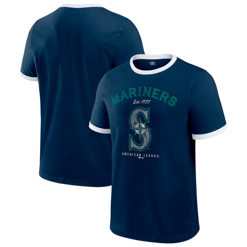 MLB Seattle Mariners Darius Rucker Collection by Fanatics Washed Ringer T-Shirt