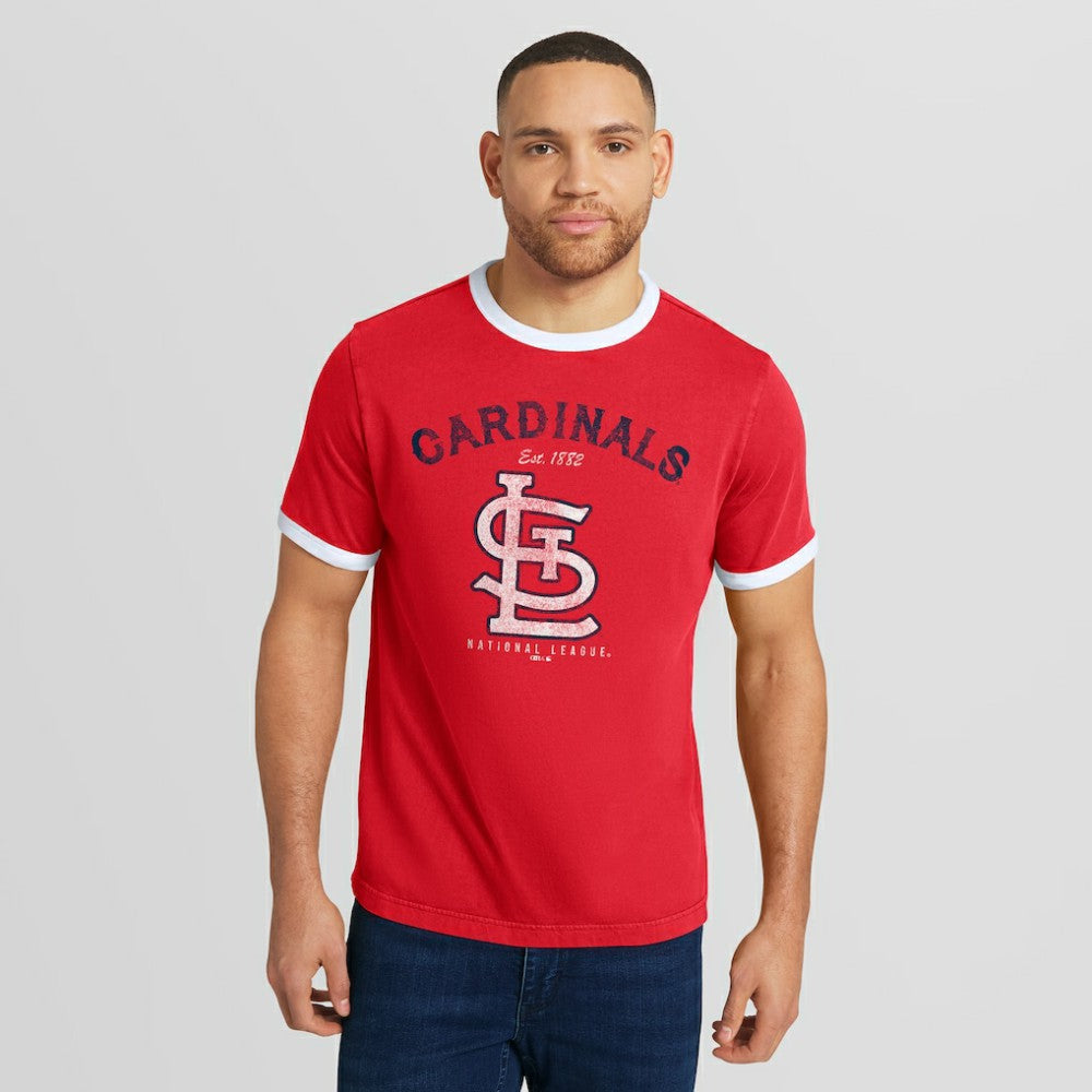 MLB St. Louis Cardinals Darius Rucker Collection by Fanatics Washed Ringer T-Shirt