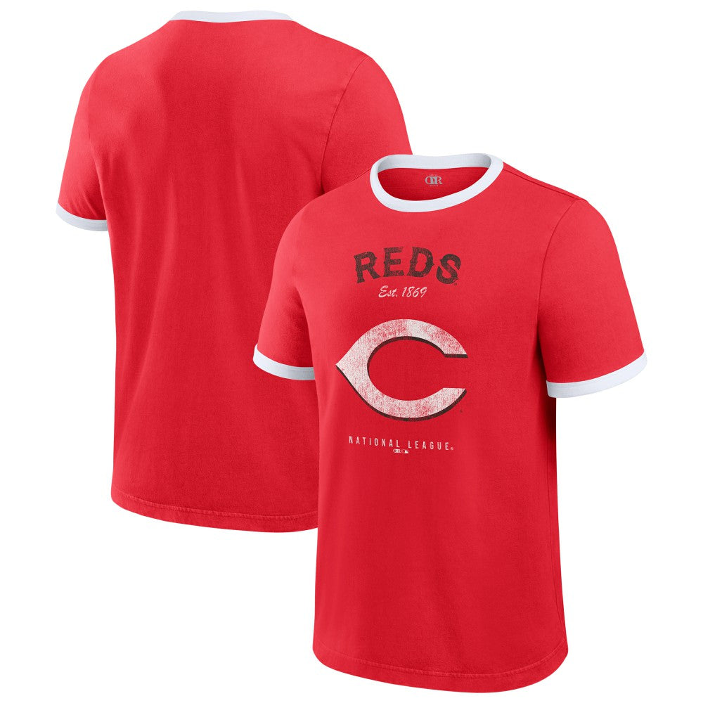 MLB Cincinnati Reds Darius Rucker Collection by Fanatics Washed Ringer T-Shirt