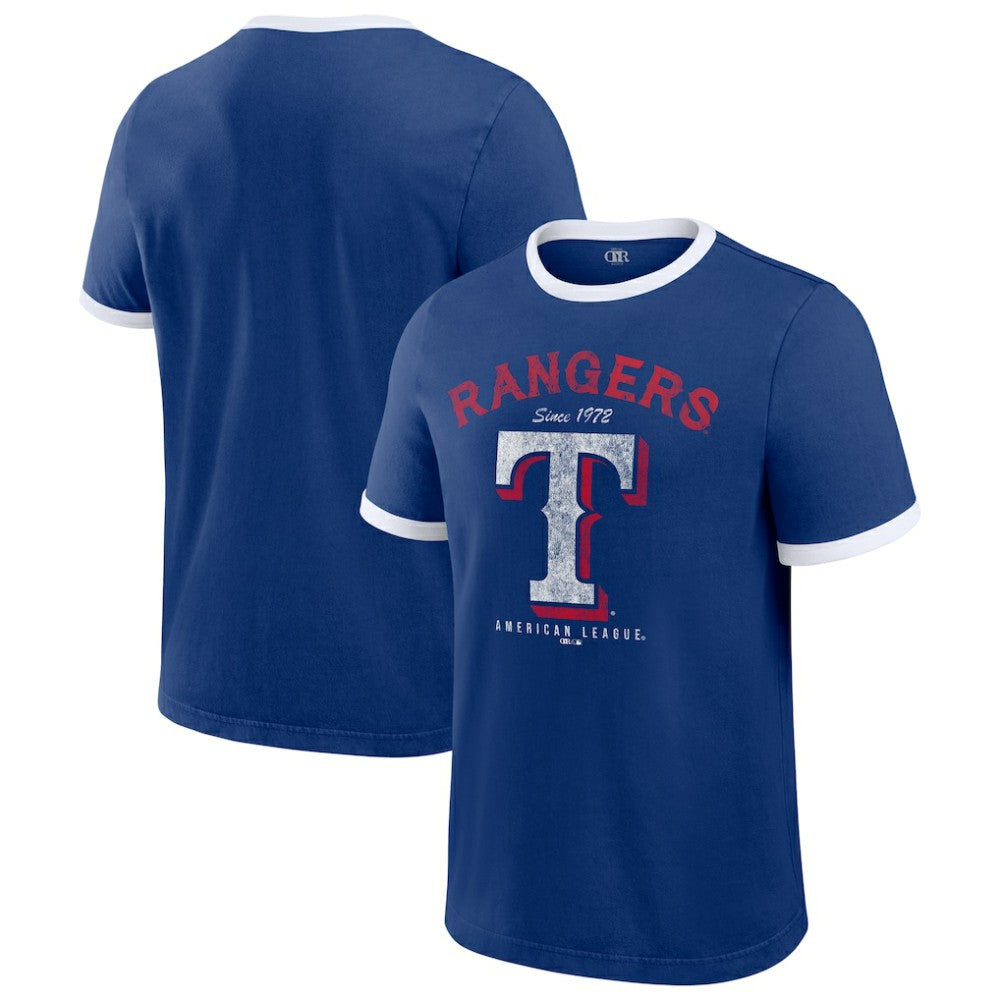 MLB Texas Rangers Darius Rucker Collection by Fanatics Washed Ringer T-Shirt