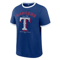 MLB Texas Rangers Darius Rucker Collection by Fanatics Washed Ringer T-Shirt