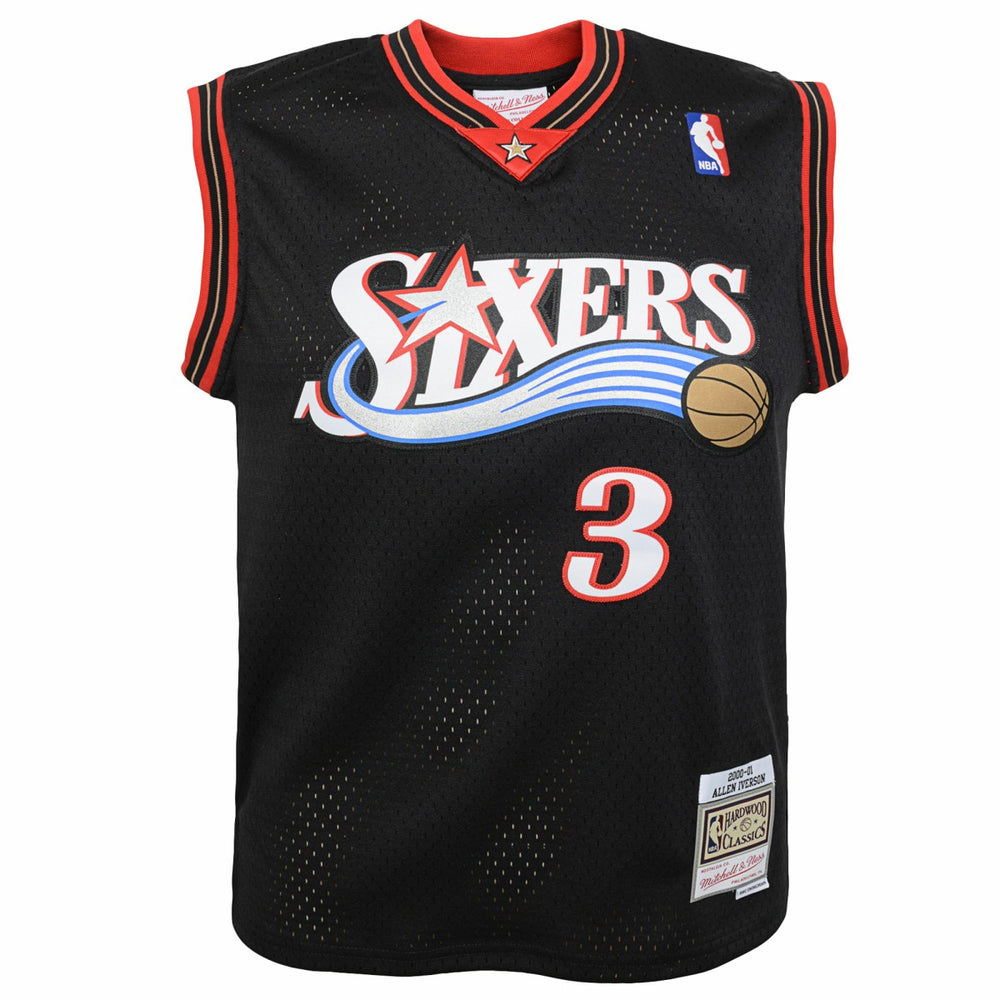NBA Allen Iverson Philadelphia 76ers Youth 2000-01 Swingman Road Jersey