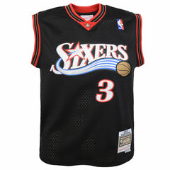 NBA Allen Iverson Philadelphia 76ers Youth 2000-01 Swingman Road Jersey
