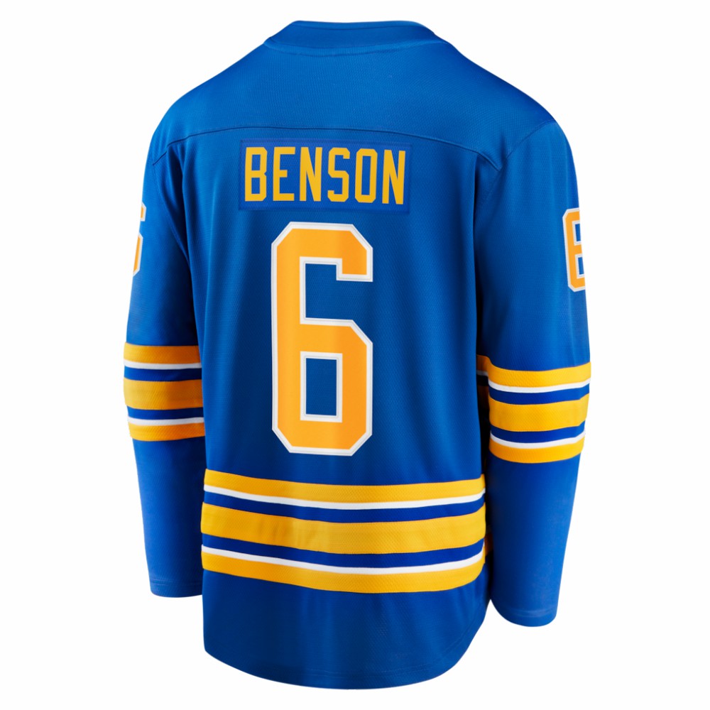 NHL Royal Zach Benson Buffalo Sabres Fanatics Home Breakaway Jersey