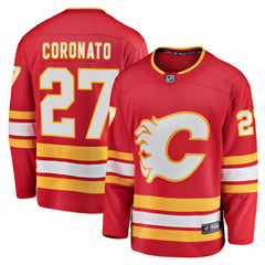 NHL Red Matt Coronato Calgary Flames Fanatics Home Breakaway Jersey
