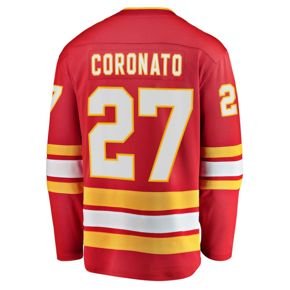 NHL Red Matt Coronato Calgary Flames Fanatics Home Breakaway Jersey