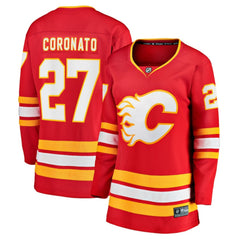 NHL Red Matt Coronato Calgary Flames Fanatics Women's Home Breakaway Jersey