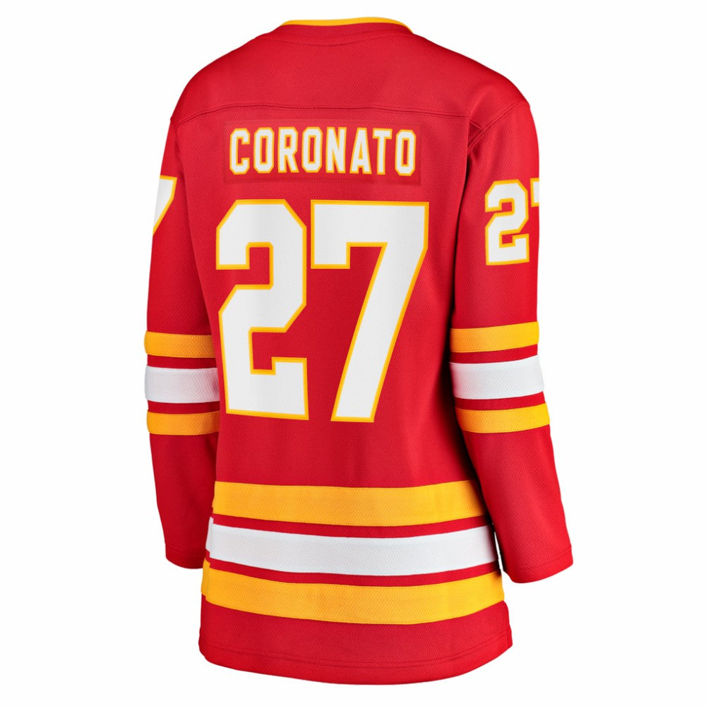 NHL Red Matt Coronato Calgary Flames Fanatics Women's Home Breakaway Jersey