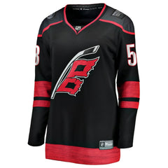 NHL Black Jackson Blake Carolina Hurricanes Fanatics Women's Home Breakaway Jersey