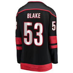 NHL Black Jackson Blake Carolina Hurricanes Fanatics Women's Home Breakaway Jersey