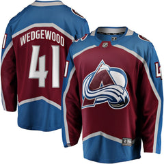 NHL Burgundy Scott Wedgewood Colorado Avalanche Fanatics Home Breakaway Jersey
