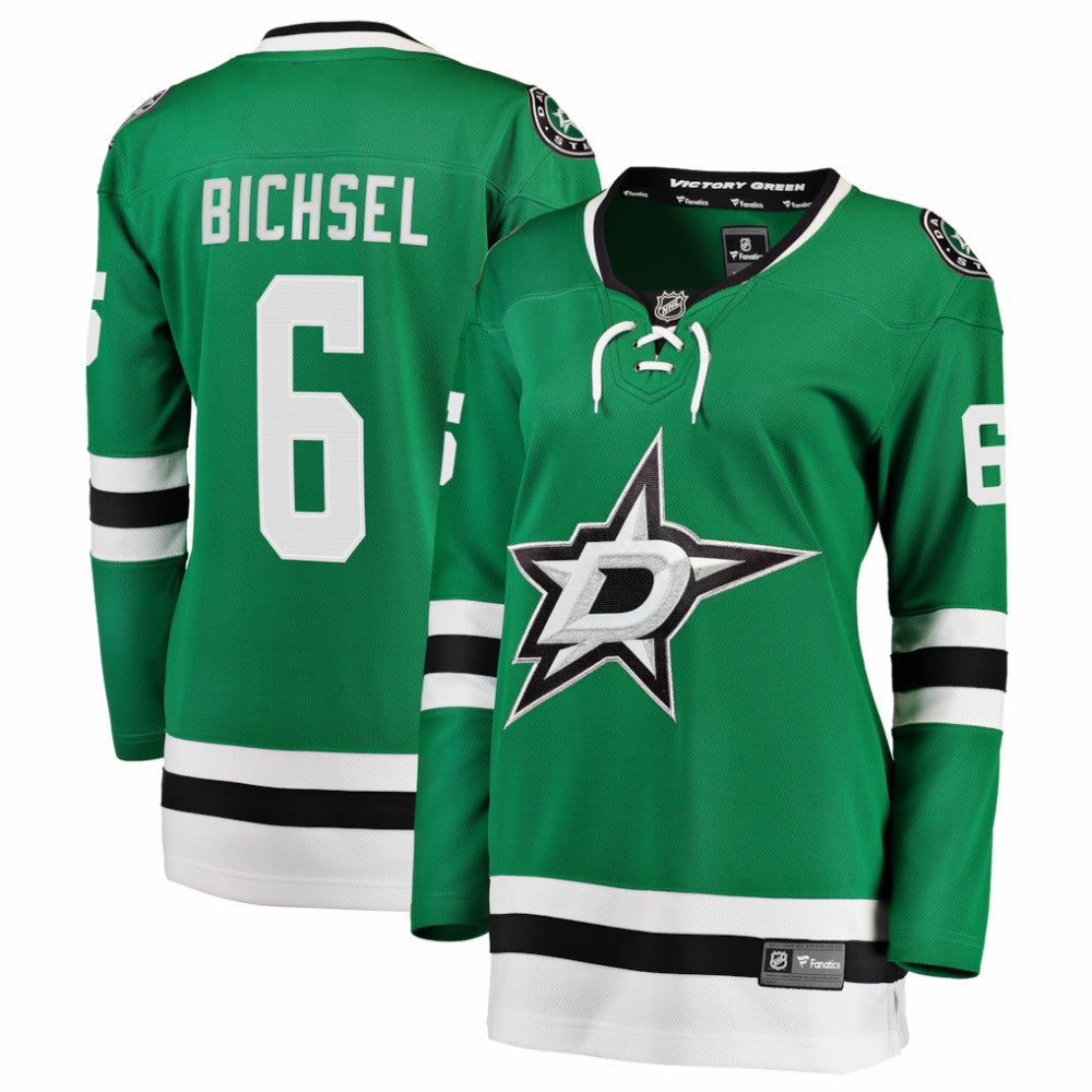 NHL Kelly Green Lian Bichsel Dallas Stars Fanatics Women's Home Breakaway Jersey